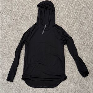 Lululemon Black Hooded Long Sleeve Top